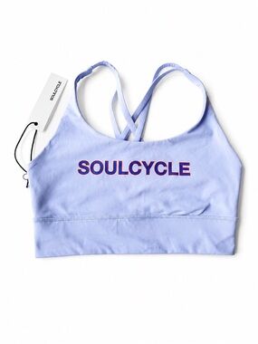 Lululemon X SoulCycle Energy Sports Bra in Pastel Blue  Size 8 NWT